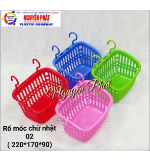 Rổ móc chữ nhật 02